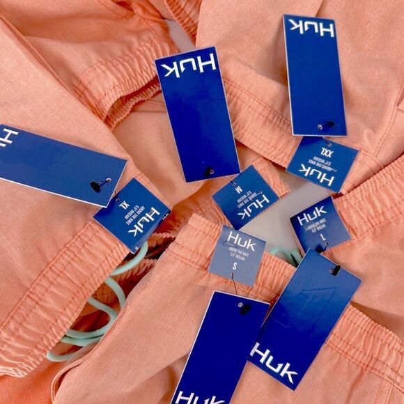 HUK Pursuit Lined Volley Swim Short- Swim Trunks NWT in Desert Rose - Picture 7 of 7